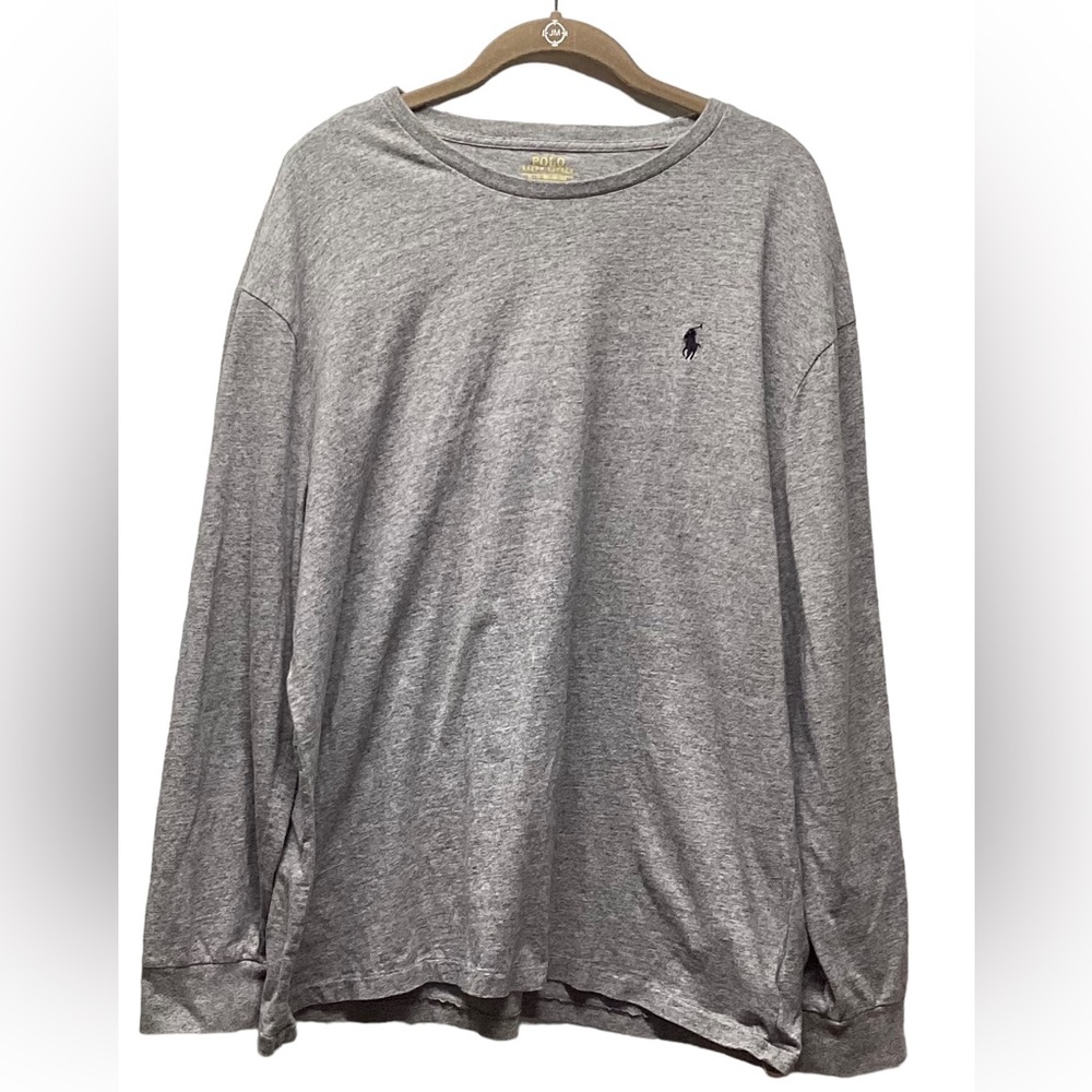 Polo Ralph Lauren long sleeve crew neck. Men’s XL. Heathered gray.